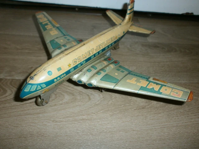 Jouet Ancien Avion Vintage – Années 1960 – Bon état