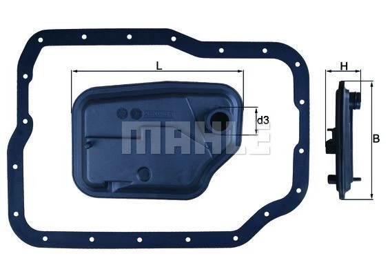 KNECHT MAHLE FILTRO OLIO CAMBIO AUTOMATICO CON GUARNIZIONE adatto per FORD C-MAX