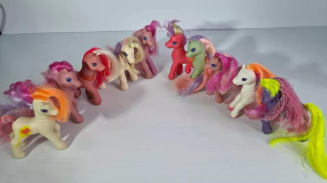 My Little Pony 1997 Vintage G2 MLP Hasbro Bundle With Rare Princess Crystal