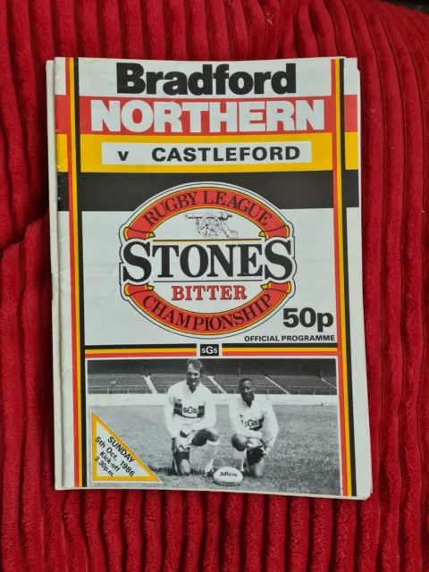 Bradford Northern vs. Castleford - 5/10/1986