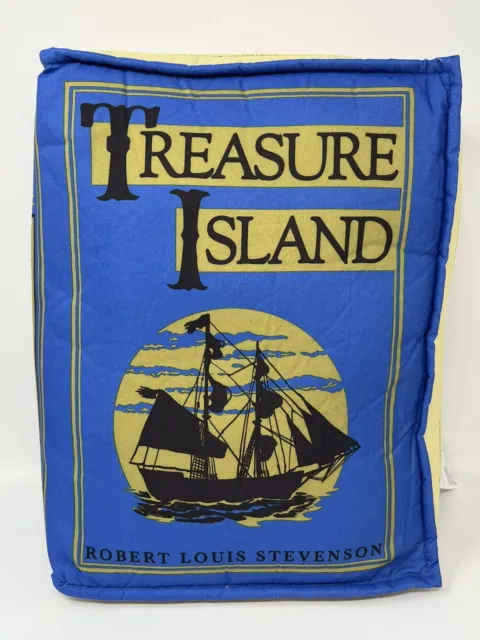 Think Geek Treasure Island Pillow Plush Stuffed Book Lover Bibliophile Stevenson