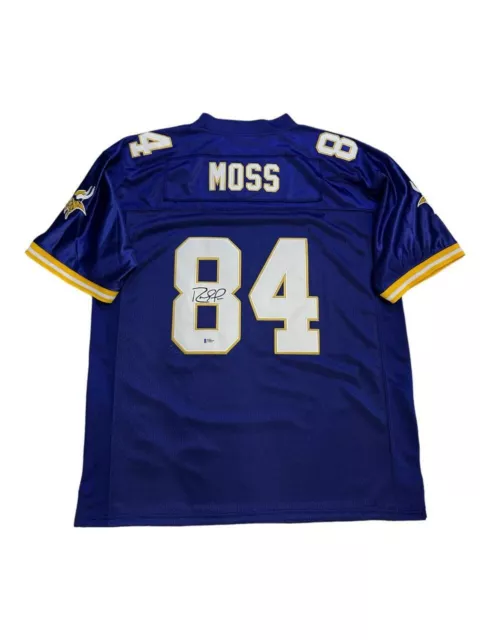 Jersey Randy Moss Signed Autographed Minnesota Vikings BAS COA