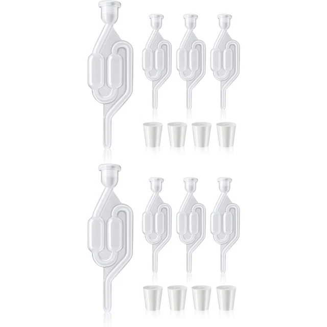 16X Airlock di Fermentazione Airlock di Vino Airlock di Birra con Tappo di  X8F1