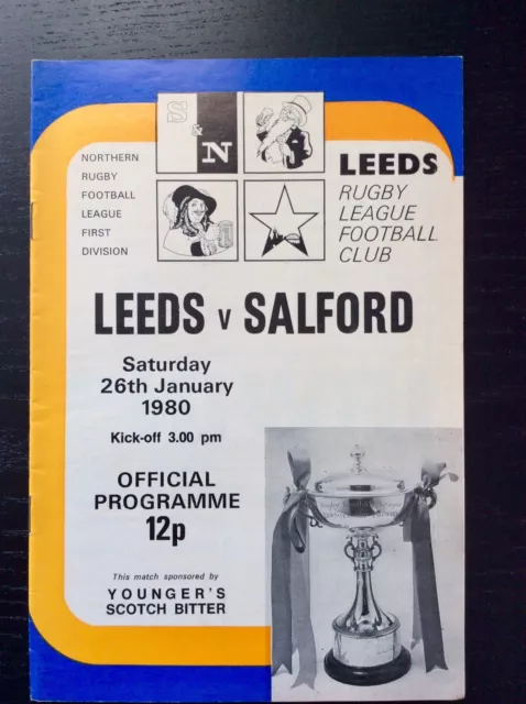 Leeds RL v Salford Programme (1979/80)