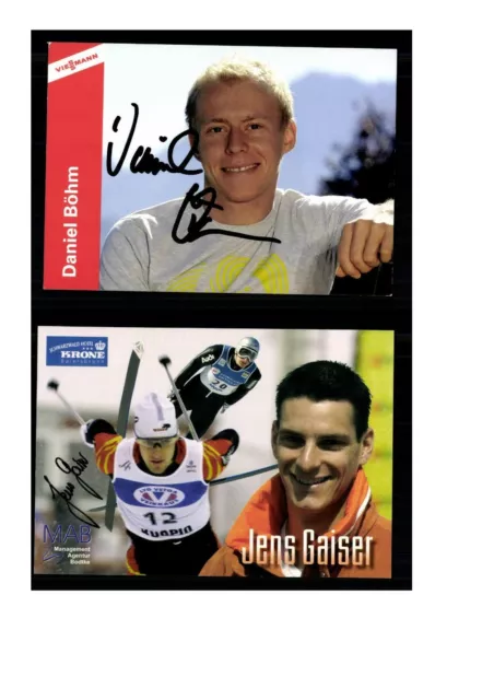 12  Autogrammkarten Biathlon Original Signiert  ## K 968 3