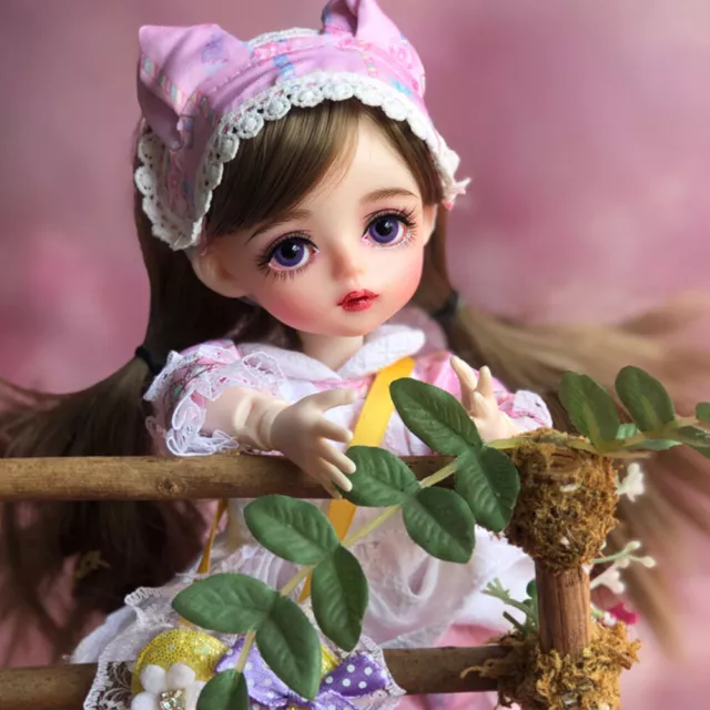 30cm Mini BJD Doll 1/6 Ball Jointed Princess Beautiful Girls Body with Clothes