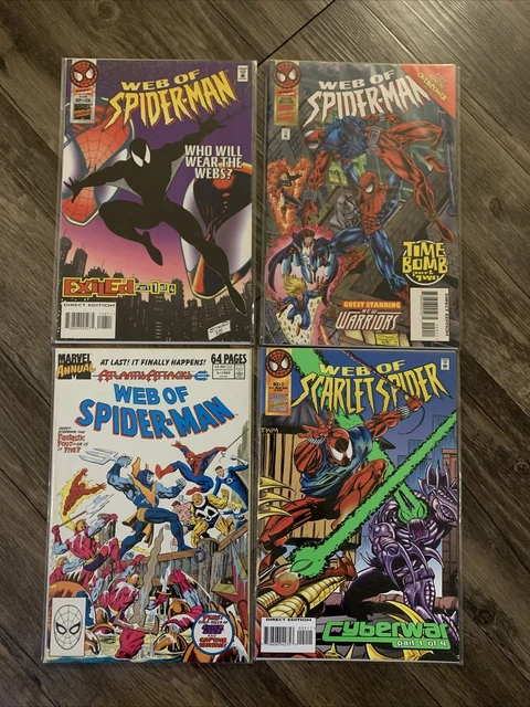 Web of spider-man scarlet spider  128 129 Atlantis attacks annual marvel 2 comic