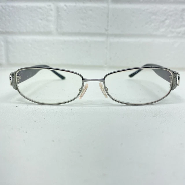 CHRISTIAN DIOR Eyeglasses Frame Black Silver Womens  53-15-135 17513