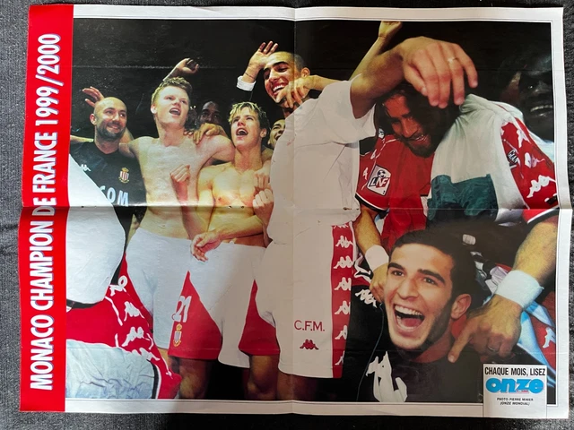 Poster - David TREZEGUET - AS Monaco - France 1998 - Rookie - Onze
