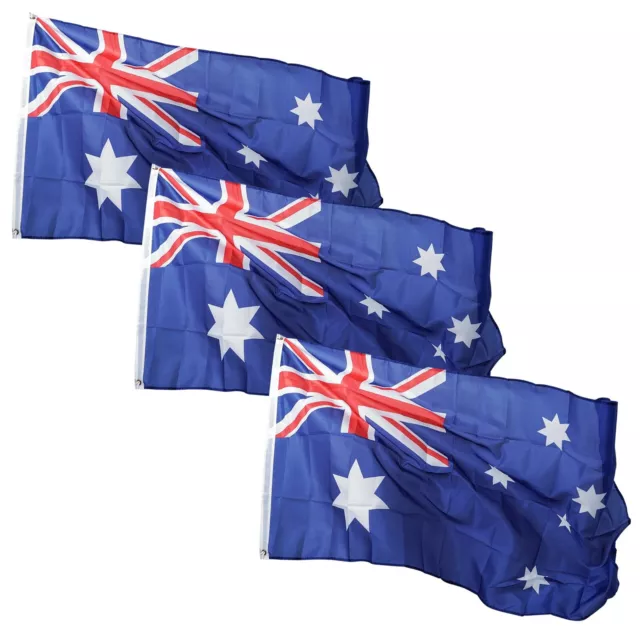 3X Australian Flag 3x6 ft National Symbol Australia 90x180cm Aussie AU OZ Garden