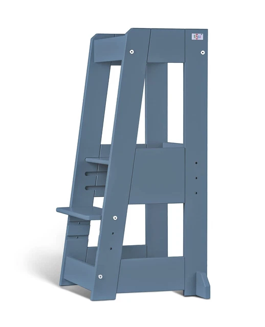 tiSsi Lernturm Felix Entdeckerturm Montessori mitwachsend Buche Taubenblau NEU
