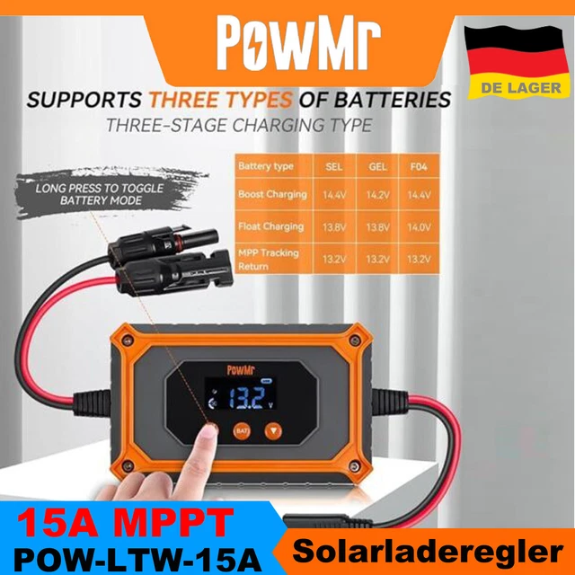 SOLAR LADEREGLER SOLARREGLER MPPT Solar Panel Controller Regulator 12V - View #7