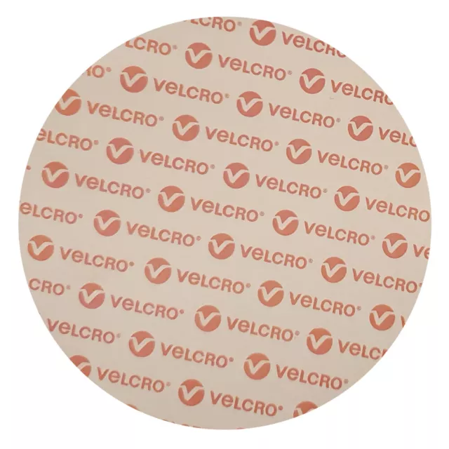 Velcro Self Adhesive Hook And Loop Sticky Pads Dots 60mm Circle  White Or Black