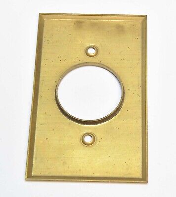 Vintage Large Hole Outlet Brass Switch Plates Cover   #2 2