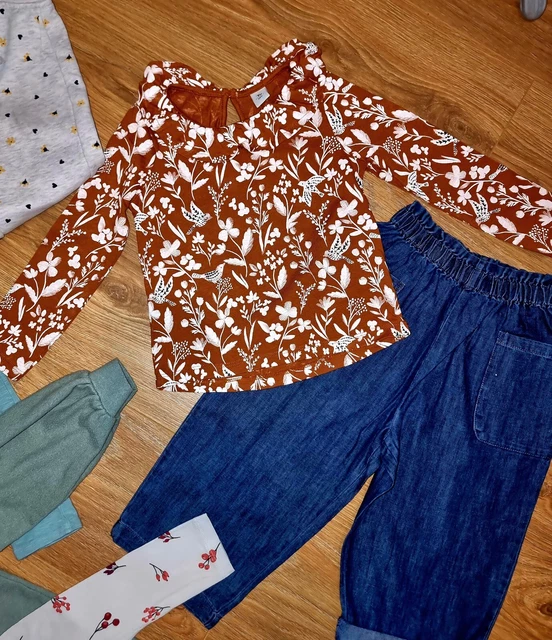#3 Large Bundle Of Girls Clothes Age 2-3 Years Outfits Dungarees Dress Skirt 8