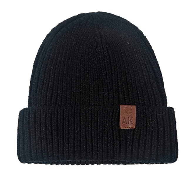 Winter Beanie Hat for Men Women Soft Warm Unisex Cuffed Beanie Hat Warm Cab L9K1