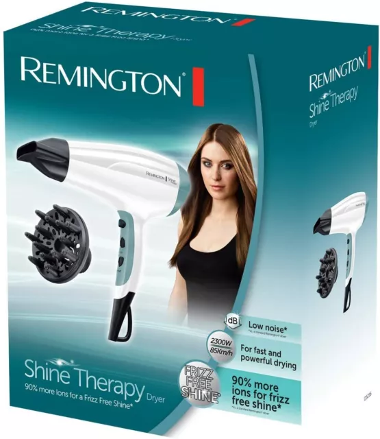 Remington Shine Therapy Hair Dryer With Power Dry and Quick Drying, 2300W, D5216 2