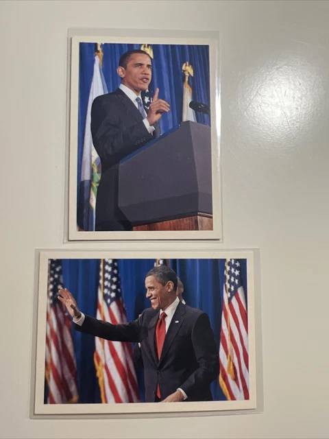 (2) 2009 Upper Deck Philadelphia Football President Barack Obama
