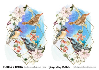 A4 CARTA DI RISO PER DECOUPAGE & Craft-Design Unici 