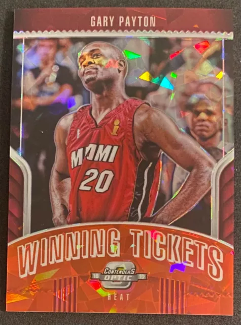 2018-19 Contenders Optic Gary Payton Red Cracked Ice Prizm Winning Tickets #12
