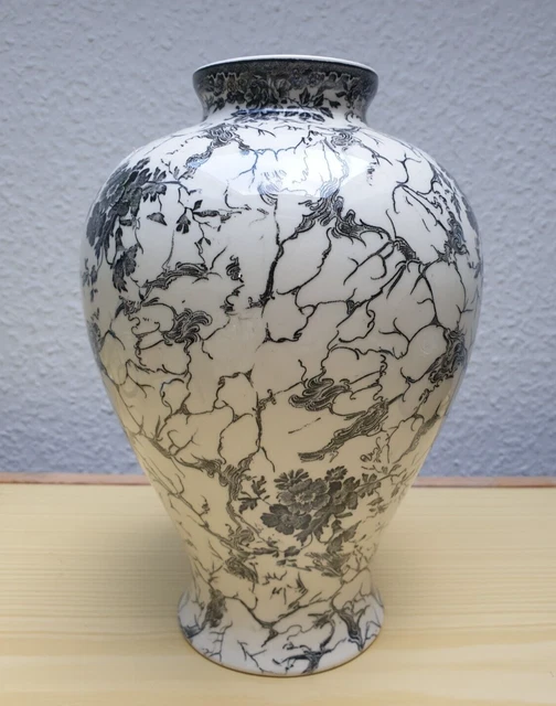 VILLEROY&BOCH PORZELLANVASE &ALTMETTLACHER Kupferstiche" (4119), H