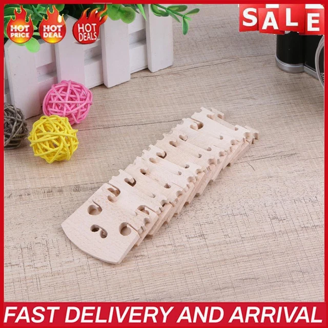 10pcs 4/4 Violin Bridges DIY Maple Fiddle Bridge Replacement Violins Accessories