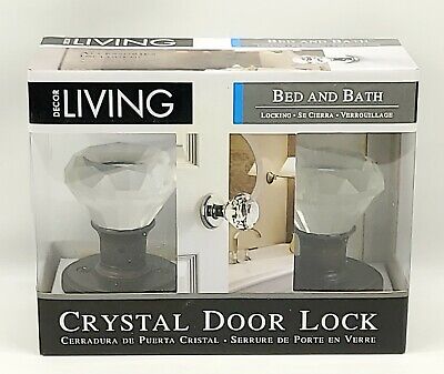 Decor Living Bed And Bath Crystal Door Lock w/ Accessories