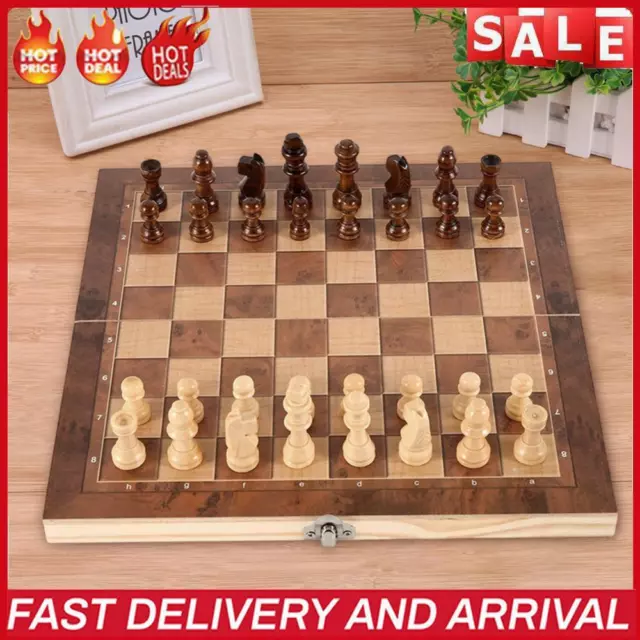3 in 1 Chess Board Sets Portable Wooden Exquisite Chess Sets Travel Chess Sets