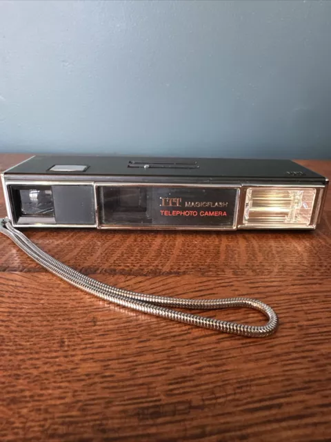 VINTAGE ITT MAGICFLASH TELEPHOTO CAMERA Works!