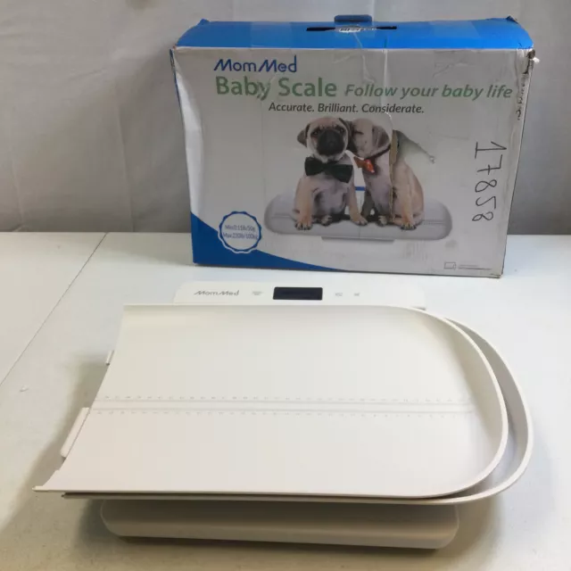 MomMed White High Quality AAA Battery Powered Accurate Digital Baby Scale