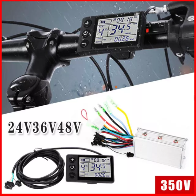 LCD Display 36V-48V Electric Bicycle E-bike Scooter Brushless Speed Controller~