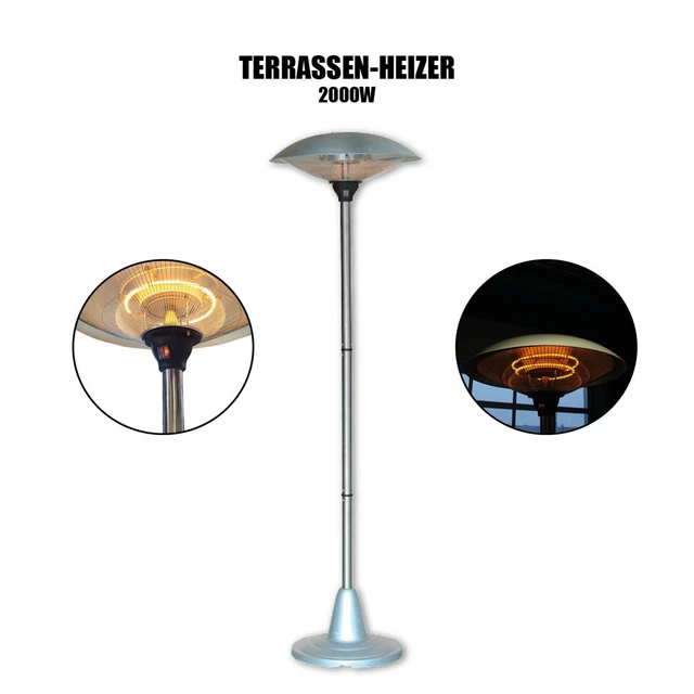 Mauk Heizpilz Terrassenheizer Infrarotstrahler Heizstrahler Terrassenstrahler