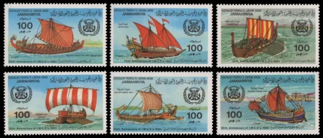 Libyen 1983 - Mi-Nr. 1115-1120 ** - MNH - Schiffe / Ships