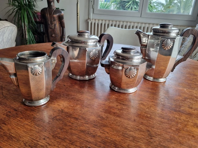 Service à Thé Et Café Art Déco - Théière Verseuse Sucrier