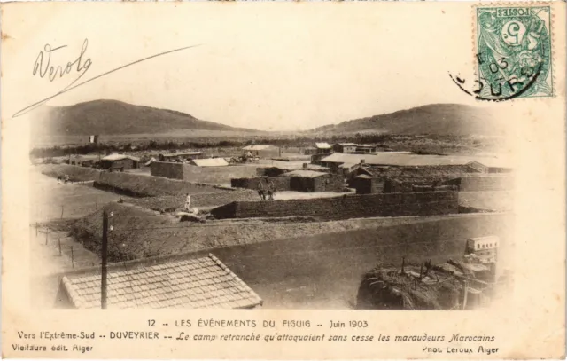 CPA AK ALGERIA FIGUIG DUVEYRIER - Les Evenements du Giguig 1903 (1380433)