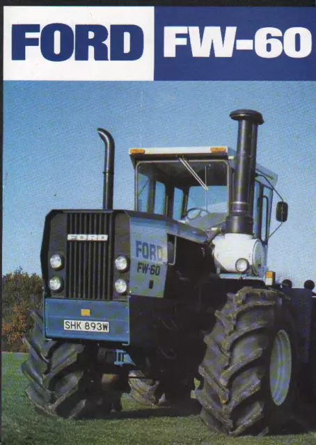 FORD "FW-60" Articulated Tractor Brochure Leaflet