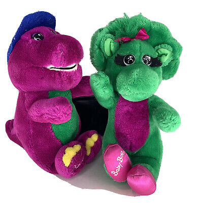 purple stuffed dinosaur