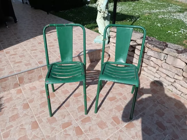 Lot De 2 chaises tolix Industrielles modèle T4 de Xavier Pauchard