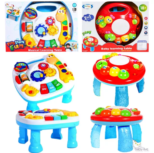 Lern Spiel Tisch Kreativ Motorik Sound Spielzeug Activity Baby Licht Kinder Ssi