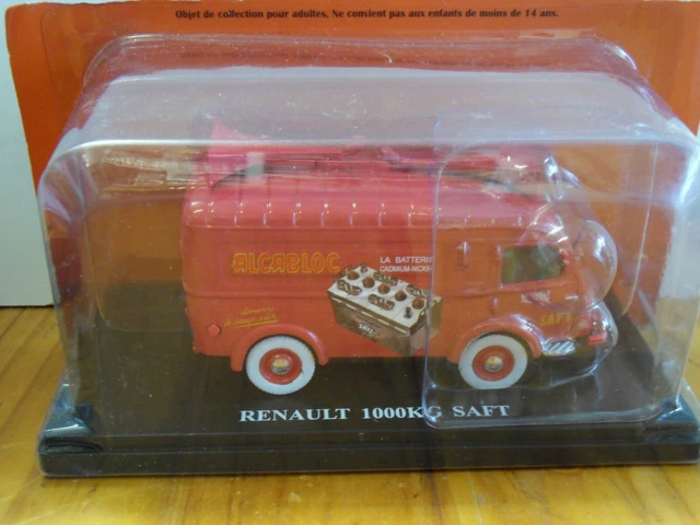 VÉHICULE MINIATURE : Renault 1000 kg SAFT ALCABLOC 1/43 EUR 40,00