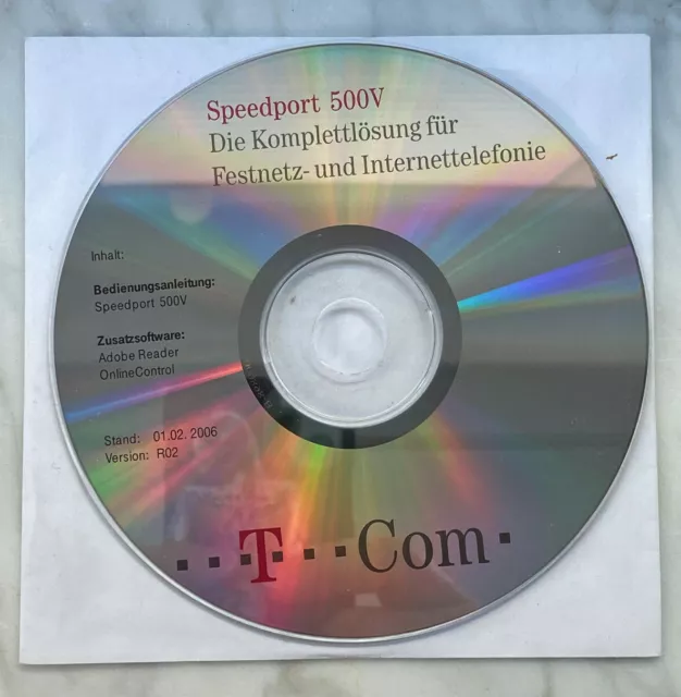 Speedport 500V Telekom - Bedienungsanleitung auf CD