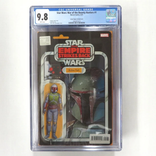 STAR WARS WAR BOUNTY HUNTERS ACTION FIG VAR CGC Graded 9.8 2021 MarvelComic FETT