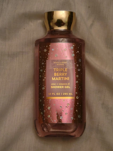 Triple Berry Martini Shower Gel Bath & Body Works 10 oz, New Organic Body Wash