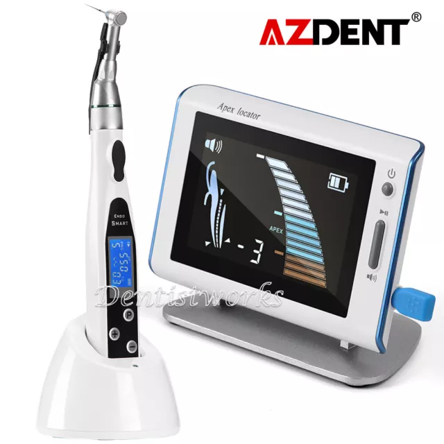 Dental Cordless LED Endo Motor 16:1 Contra Angle/ Woodpecker DTE Apex Locator 2