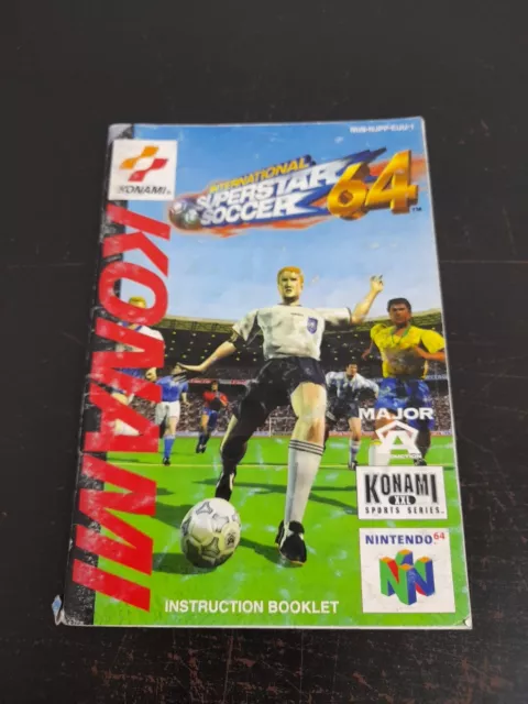 International Superstar Soccer Manual ONLY - Nintendo 64 N64