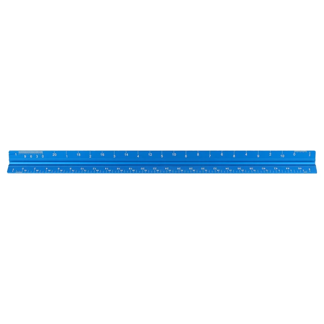RULER WITH INCHES and Centimeters Triangular Architectural Scale £7.98 ...