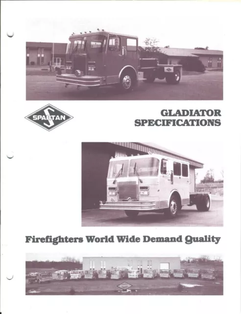 Fire Equipment Brochure - Spartan - Gladiator Specifications (DB254)