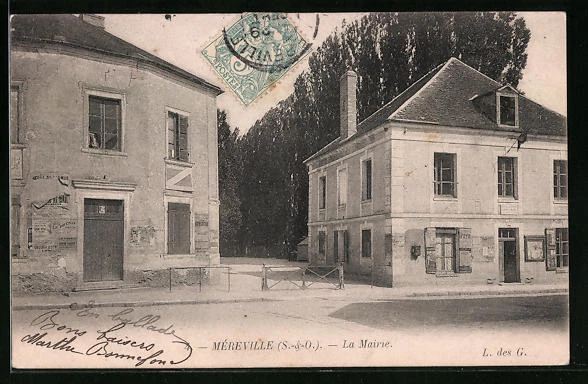 CPA Mèrèville, La Mairie 1906