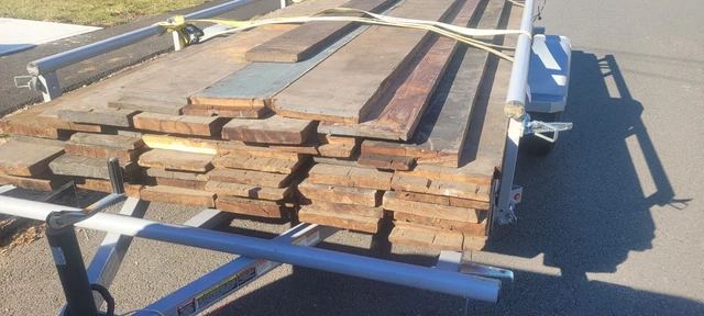Rustic Reclaimed Pine Spruce From Bloomfield Forge Nj soft wood Salvaged 12' 11"