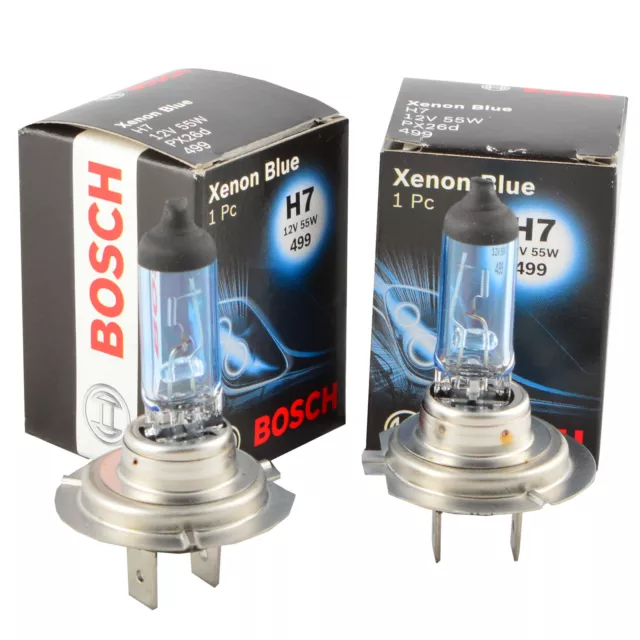 2x BOSCH XENON BLUE Version 1987302075 Glühlampe Set H7 12V 55W Glühbirne